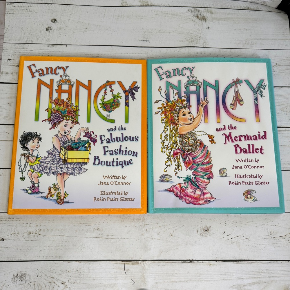 Fancy Nancy Books by Jane O'Connor 1st Ed HarperCollins 2010 Hardcover Set of 2